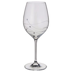 Dartington Crystal Glitz Red Wine Glass, Set of 2